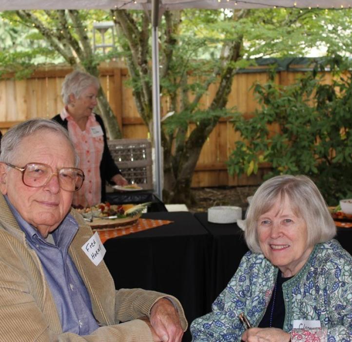 Fred Horne, former dean of the College of Science and his wife, Clara